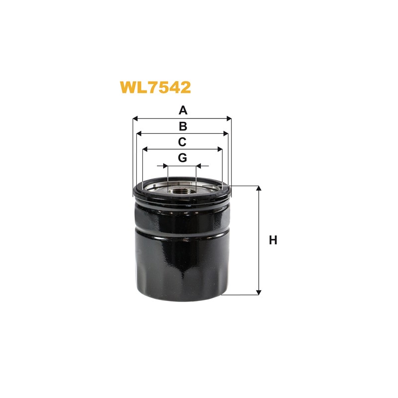 Filtre à huile WL7542