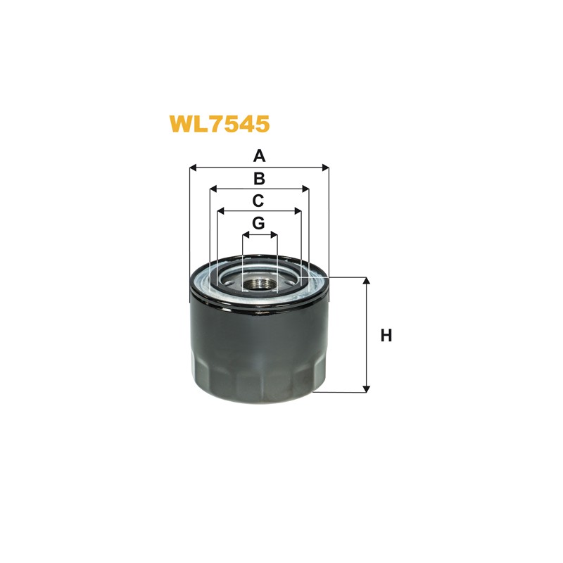 Filtre à huile WL7545