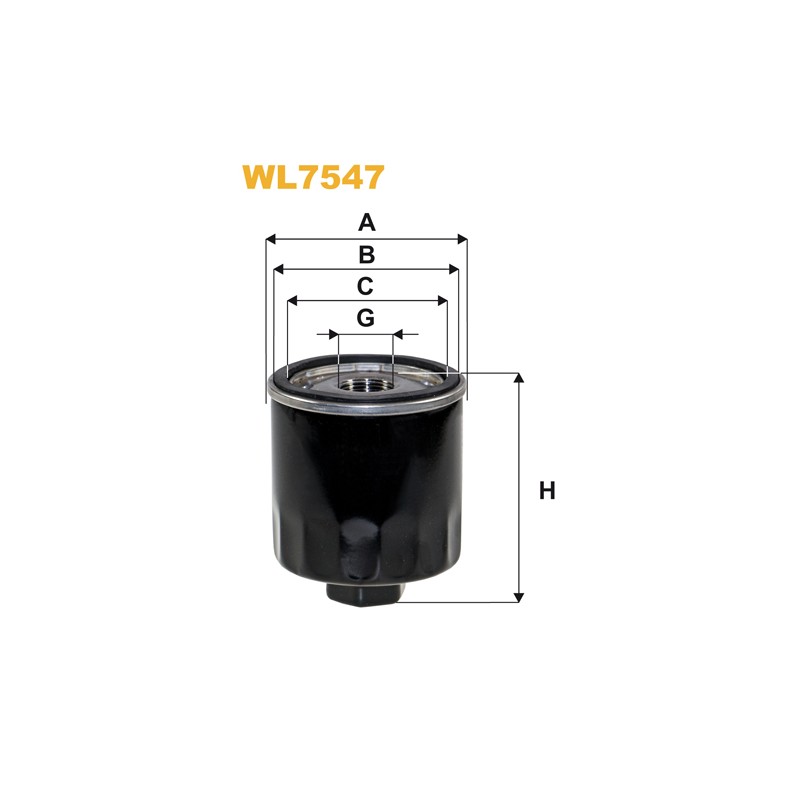 Filtre à huile WL7547