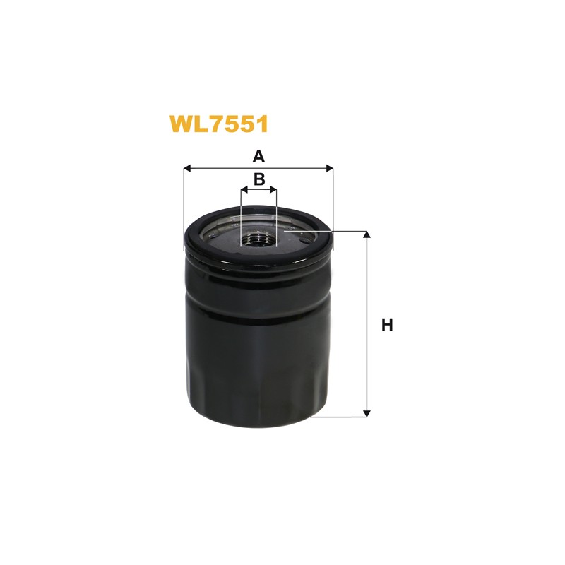 Filtre à huile WL7551