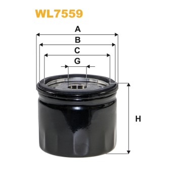Filtre à huile WL7559