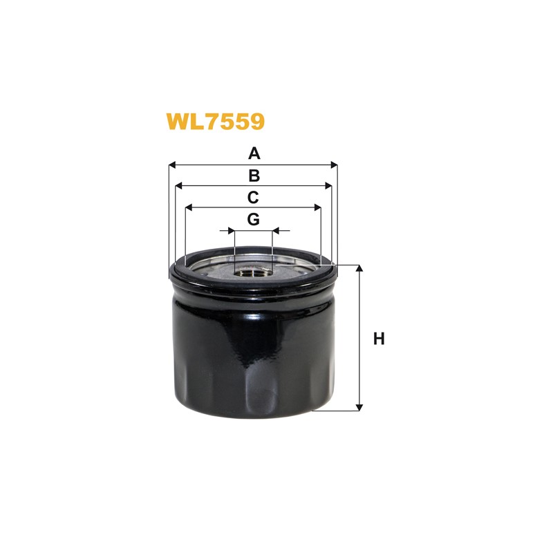 Filtre à huile WL7559