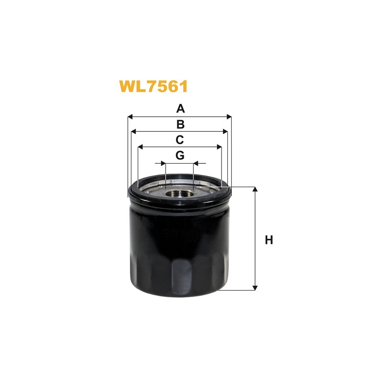 Filtre à huile WL7561