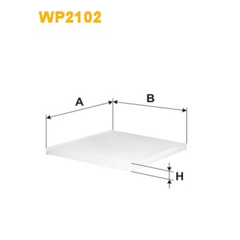 Filtre habitacle WP2102