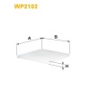 Filtre habitacle WP2102
