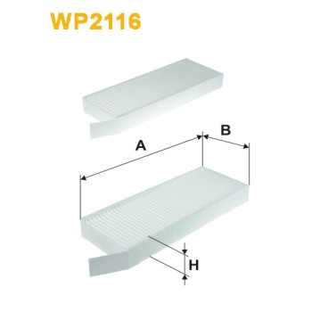 Filtre habitacle WP2116