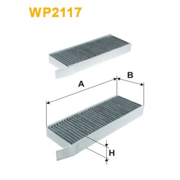 Filtre habitacle WP2117
