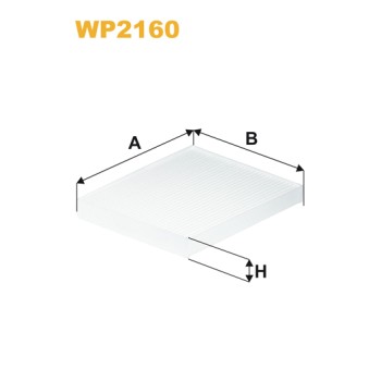 Filtre habitacle WP2160