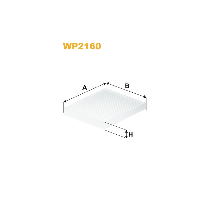 Filtre habitacle WP2160