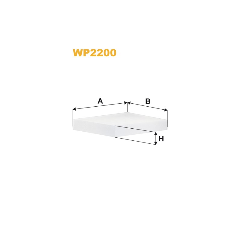 Filtre habitacle WP2200