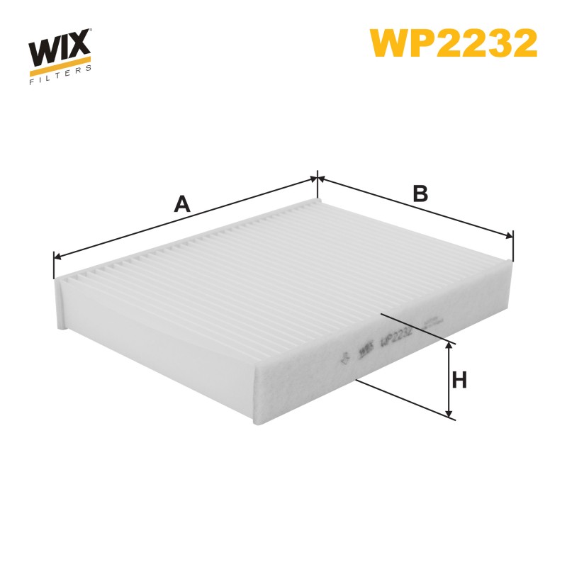 Filtre habitacle WP2232