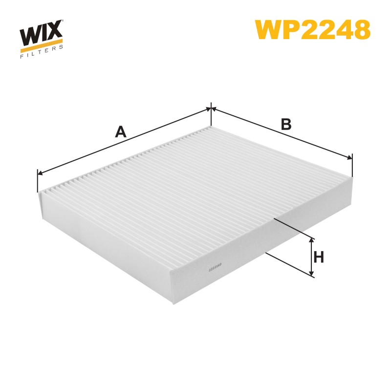 FILTRE HABITACLE WP2248