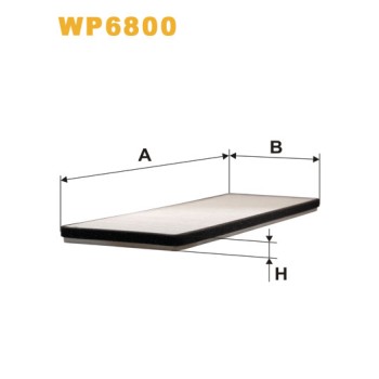 Filtre habitacle WP6800