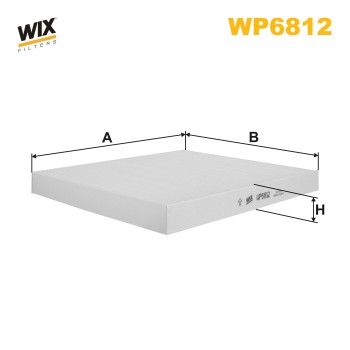 Filtre habitacle WP6812
