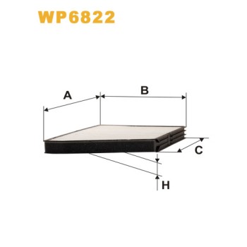 Filtre habitacle WP6822