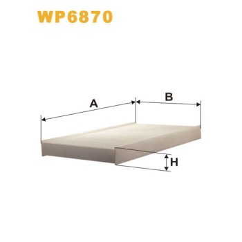 Filtre habitacle WP6870