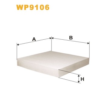 Filtre habitacle WP9106