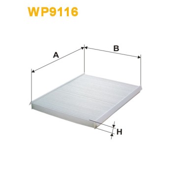 Filtre habitacle WP9116