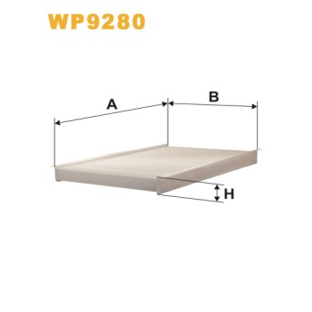 Filtre habitacle WP9280
