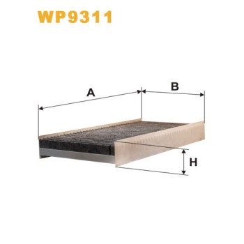 Filtre habitacle WP9311