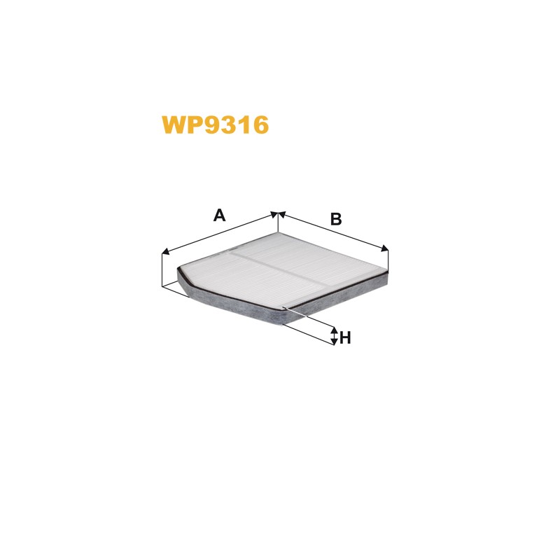 Filtre habitacle WP9316