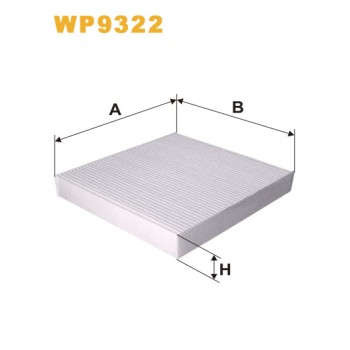Filtre habitacle WP9322