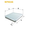 Filtre habitacle WP9346