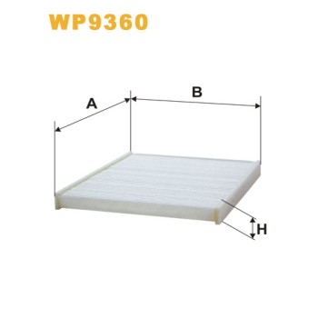 Filtre habitacle WP9360