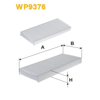 Filtre habitacle WP9376
