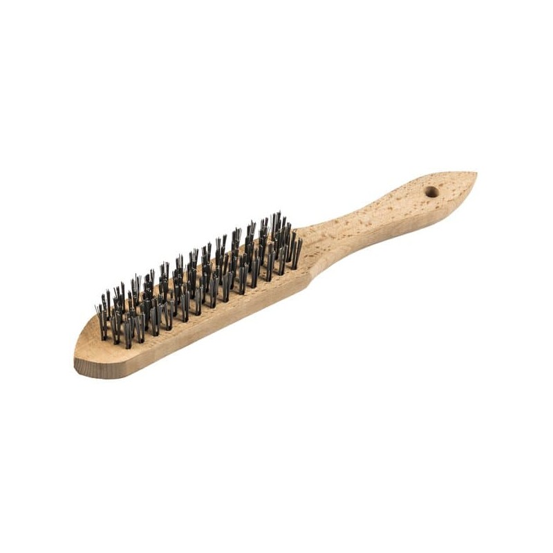  BH600 Brosse à main avec corps en bois pour acier
